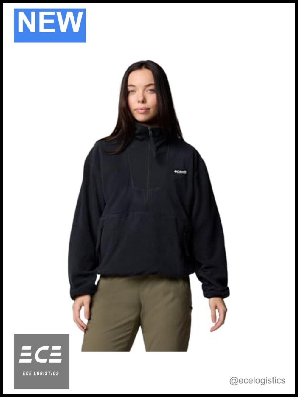 Sequoia Grove 1/2 Zip Fleece Pullover Recycled Polyester Long Sleeve